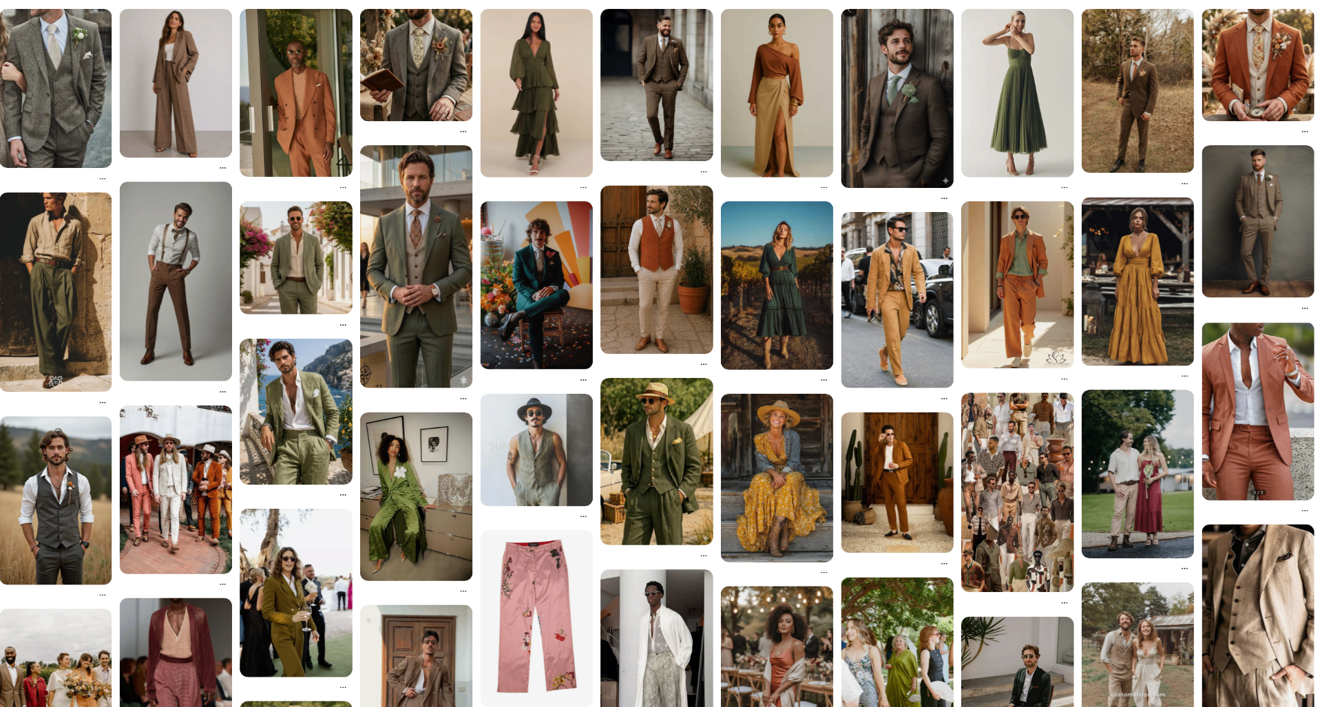 Farm Chic mood board: linen, terracotta, sage, and marigold tones